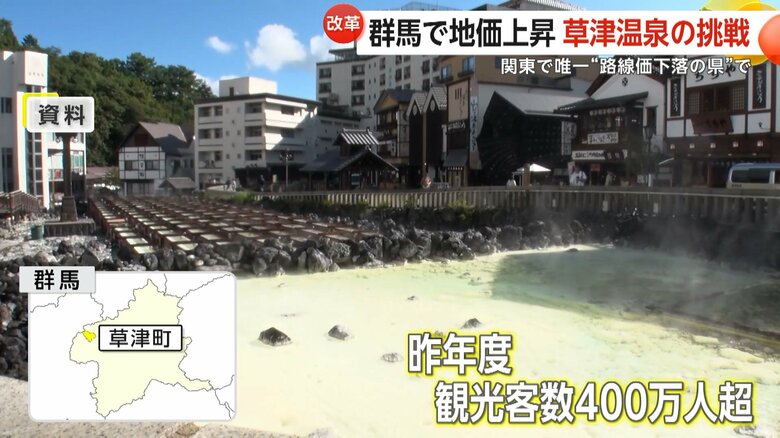 路線価が最高の上昇率となった群馬・草津温泉