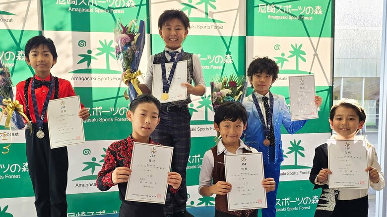 ノービスB男子表彰台（全日本ノービス）