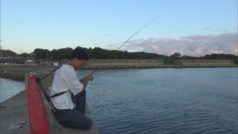 趣味の釣りを楽しむ門田さん