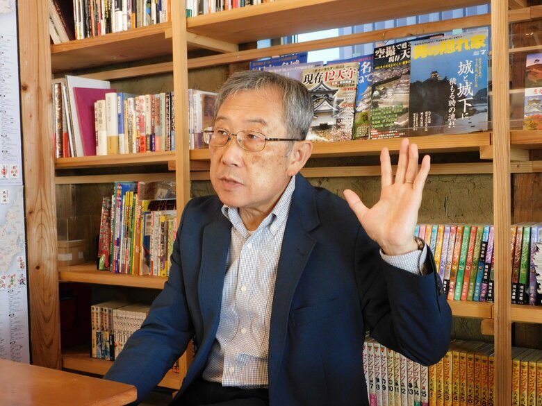 「一般社団法人丸岡城天守を国宝にする市民の会」理事の竹吉睦さん