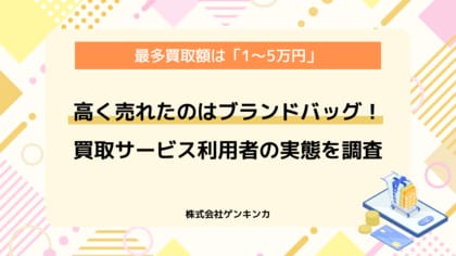 【調査レポート】買取サービスで一番高く売れたのは「ブランドバッグ」！利用者の実態を調査