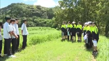中学生が学んだ霞堤とは　堤防の仕組み学ぶ