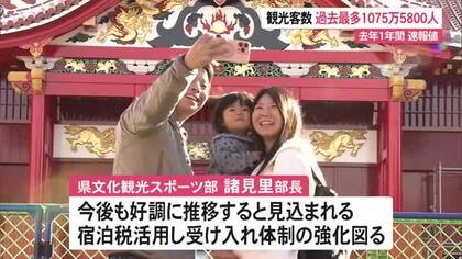 2025年入域観光客数が過去最多に　前年より100万人余り増