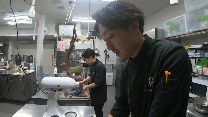 「グラン・ガトー部門」に挑戦する堀井さん