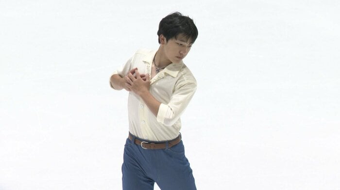 昨季から継続の堀野伊織のフリー。観客から歓声が上がる(東北・北海道選手権)