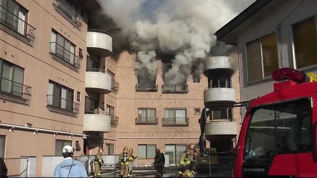 マンション火災 複数の部屋燃える 住宅街が一時騒然<岩手・盛岡市>