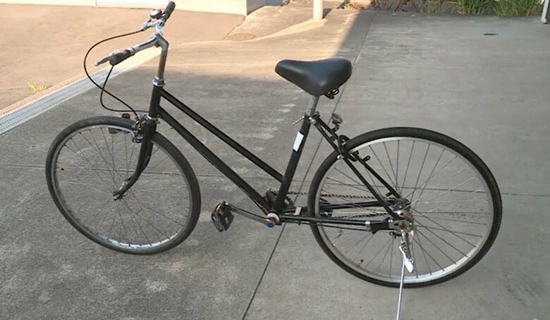 押収された自転車