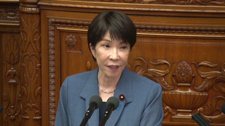 代表質問の答弁に立つ高市総理（7日・衆院本会議）