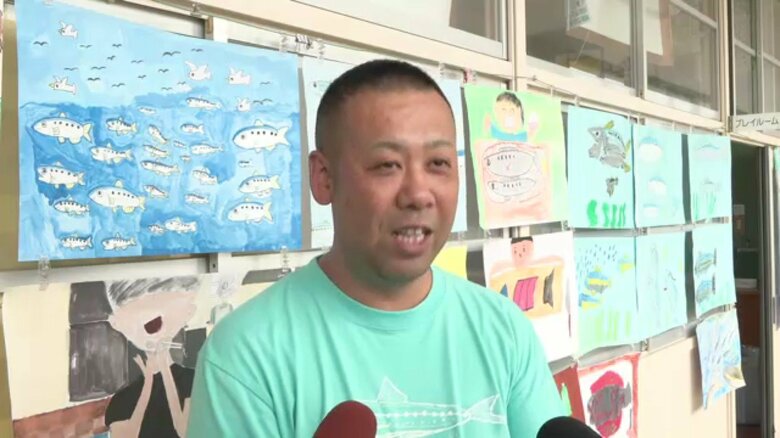 「笑顔で子どもたちが食べているところが一番感動した」と語る尻無公平会長