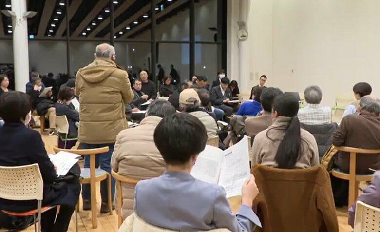 仙台市内で開かれた意見交換会