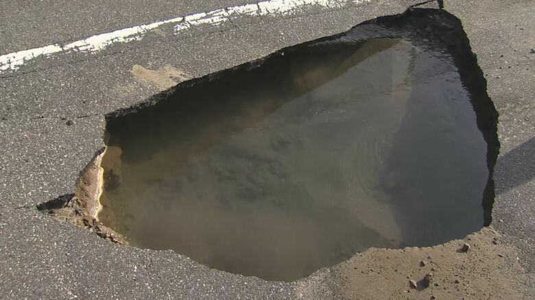 能登半島地震で液状化被害を受けた新潟市（2024年1月）