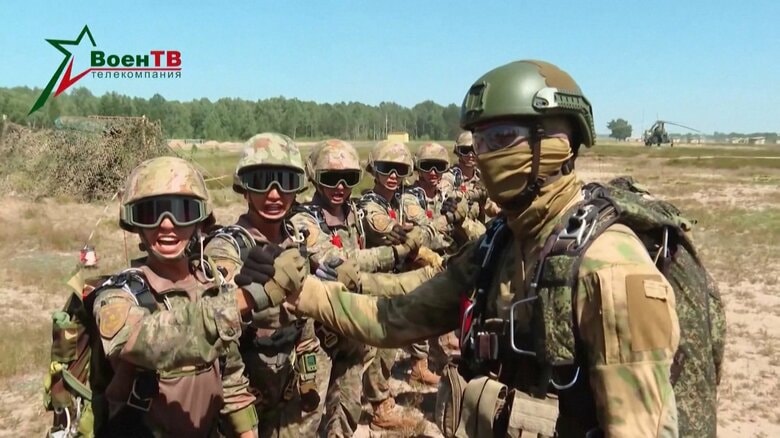 ベラルーシ軍と中国人民解放軍による合同軍事演習（7月）