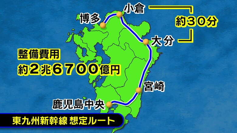 東九州新幹線想定ルート