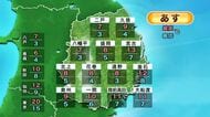 ＜岩手県の天気＞28日は今季一番の寒さへ　内陸山沿いでは朝に雪が降る所もある見込み