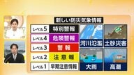 【解説】新・防災気象情報　紫色のレベル4「危険警報」新設　5段階のレベルと色分けでとるべき行動わかりやすく