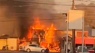 「仕込みのため火を」ラーメン店全焼…消防車など10台出動　茨城･つくば市