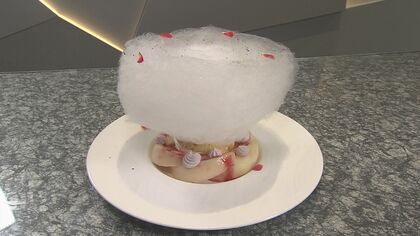 “綿菓子”の中から珠玉のアイスケーキ…「見て」「香って」「食べて」楽しめる名パティシエの“卓越した技”
