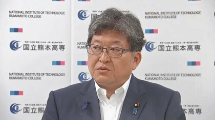 「期待以上のスピード」自民・萩生田政調会長が半導体の人材育成を視察　熊本大学や熊本高専を訪問