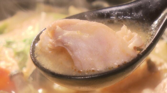 アンコウのプリプリとした食感が楽しめる