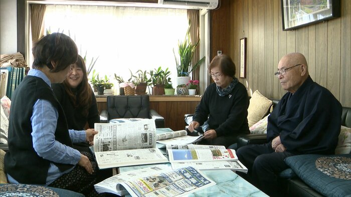 左から小原史江記者・金子登志子記者・山岸智子記者