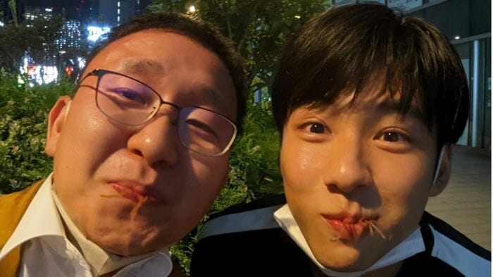 仲良しの2人 学生時代の写真