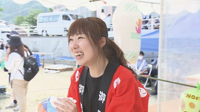 自宅が被災した綾里夏祭り実行委員の東川今さん