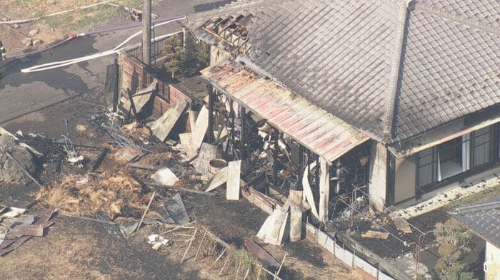 火事があった現場 岐阜県八百津町