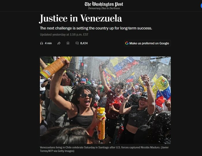 ワシントン・ポスト紙の社説（3日）