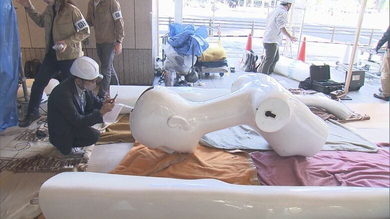 実は体重600kg…名古屋駅のシンボル・ナナちゃん人形の“健康診断” 巨体を7つに分解しスキャナーで強度調査｜FNNプライムオンライン