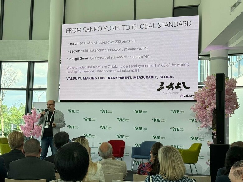 京都発スタートアップ、ウィーンで企業の持続可能性の分析結果を発表し、欧州ビジネス界から注目。オーストリア主要株式指数ATX全20社を独自分析。