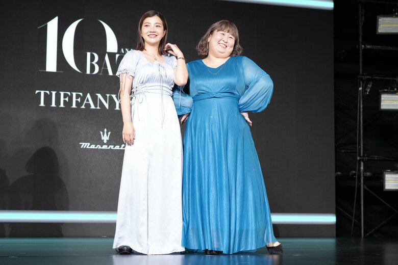 （左から）3時のヒロイン・福田麻貴さん、かなでさん