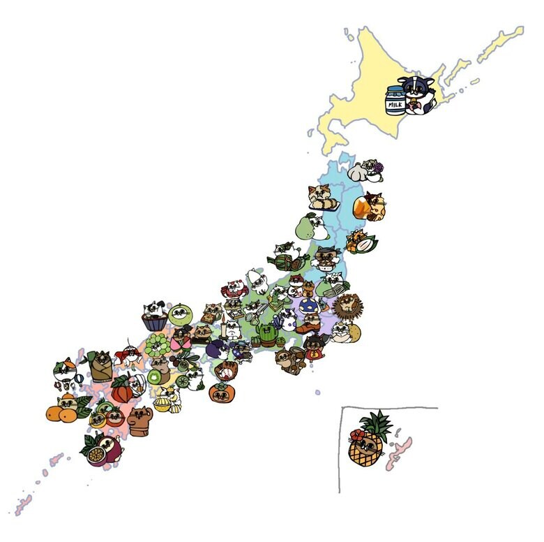 日本地図にすると壮観！