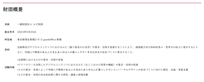 ルビを消した状態（出典:ルビ財団）