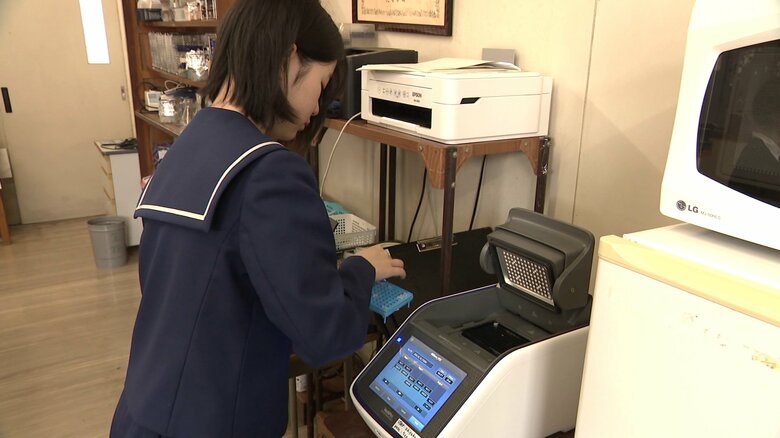 学校の実験室で使用している装置の一部