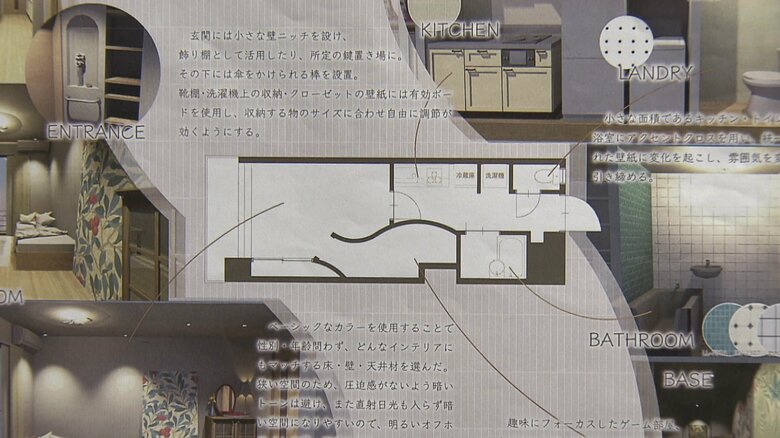 クローゼットをなくし、曲線の壁で仕切られた秘密基地のような部屋を作る案が採用された