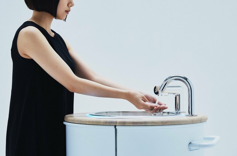 「WOSH」での手洗いの様子