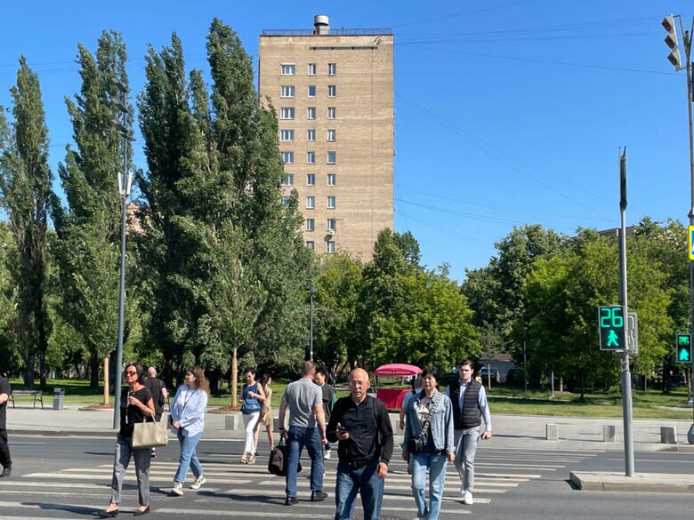 モスクワ市内　平穏な日常がそこにはあった