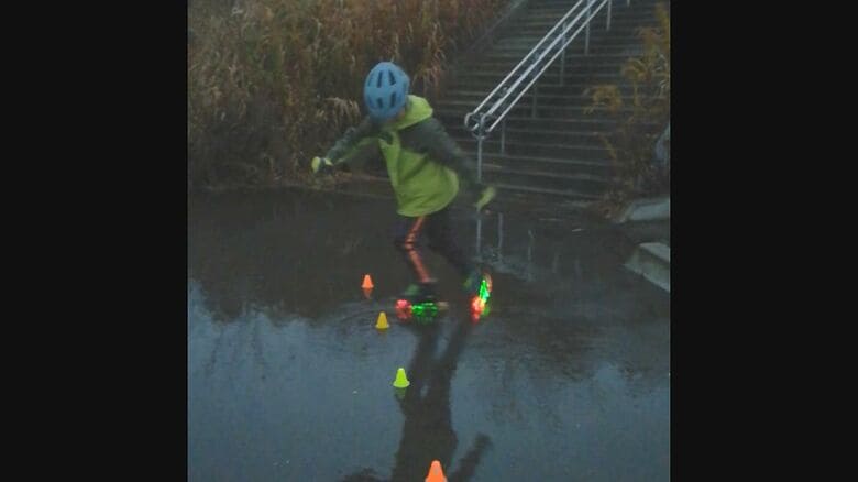 雨が降っても練習を欠かさない