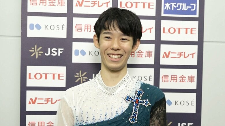 “兄貴”朝賀俊太朗とのエピソードを語る名倉（近畿選手権）