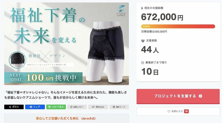 クラウドファンディングで先行予約販売