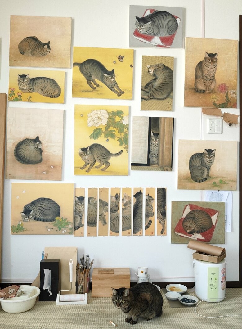 コイモちゃんと作品の数々