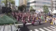 おかやま桃太郎まつり２日目　岡山市中心部でうらじゃ踊りパレー…