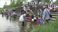 「大きなお魚になってね」6月のアユ釣り解禁を前に園児が稚鮎を放流<福島県・阿賀川>