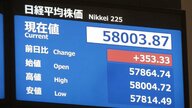 日経平均株価が初の5万8000円台　取引時間中の最高値更新