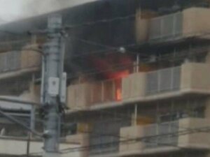7階の部屋から出火…県営住宅で火災 住人の男性が喉にヤケド 約2時間後に鎮火 愛知・みよし市
