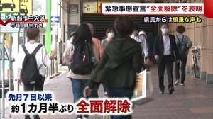新潟県民からは慎重な声も 緊急事態宣言“全面解除”を表明