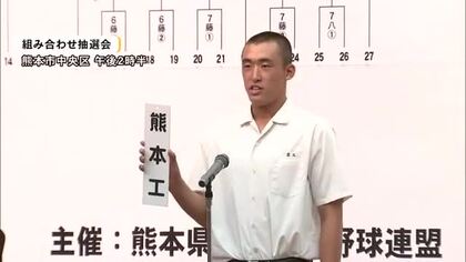 夏の甲子園出場をかけ全国高校野球選手権熊本大会の組み合わせ抽選会【熊本】