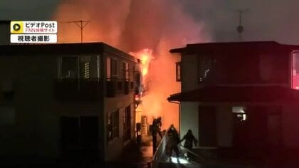 仙台市若林区で深夜のアパート火災 焼け跡から２人の遺体 住人の親子か　太白区でもアパート火災