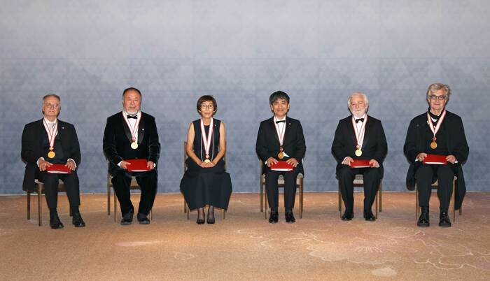 第33回高松宮殿下記念世界文化賞受賞者 ―10月19日明治記念館 ©日本美術協会/産経新聞