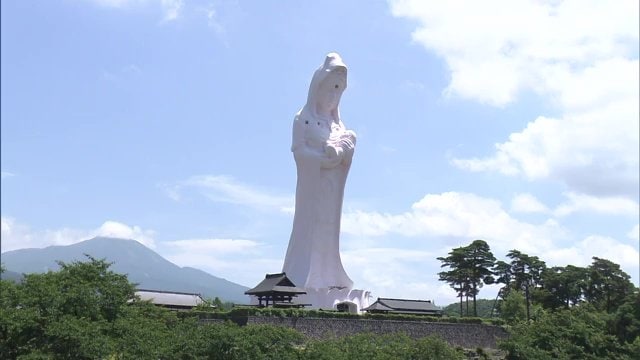 会津村にある会津慈母大観音像(2024年7月撮影)